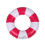 Pink & White Striped Inflatable Pool Ring for Adults 1