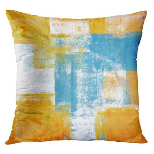 Nordic blue grey linen pillowcase 40x40 cm