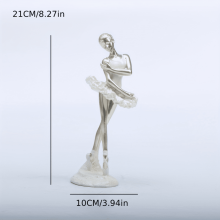 Figurine de ballerine en résine, statue de danseuse de ballet, 1 pièce