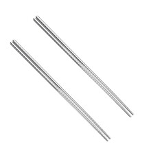Palillos de acero inoxidable de 36 cm (2 pares)