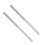 Palillos de acero inoxidable de 36 cm (2 pares) 1