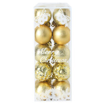 Christmas Ball Ornaments 4 cm Gold Silver Pink Champagne