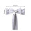 Polyester Chair Sashes Silver 6" x 108" Pack of 5 2