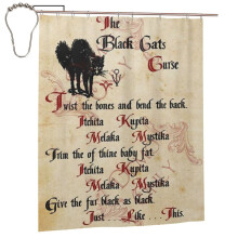 Hocus Pocus shower curtain 60 x 72 inches with 12 hooks