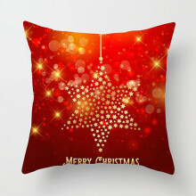 Weihnachtskissenbezug aus Polyester mit Glitzer (1 Stück)