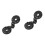 Sonnenschirm-Netzclips – Schwarzer Kunststoff, 20er-Packung 1