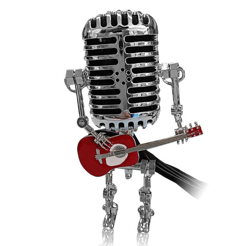 Lampe microphone vintage DESTYER steampunk rouge