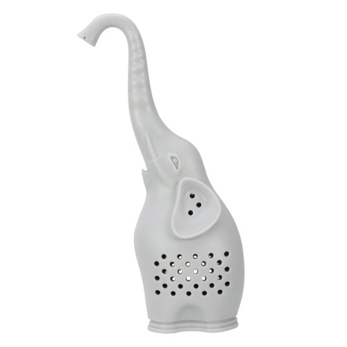 Passoire à thé en silicone éléphant grise (1 pièce)