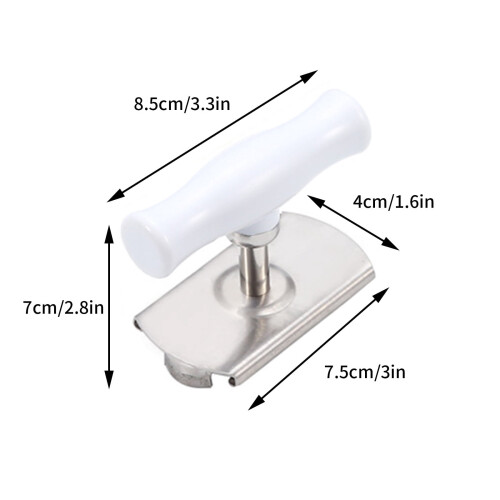 Ouvre-bocal Zeceouar en acier inoxydable 2,5-10 cm 2