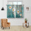 Boho paddenstoel keukengordijnen 27,5" x 36" 2-pack 2
