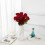 12 rosas pretas artificiais – Seda realista, hastes de 53 cm (21 polegadas) 2