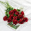 12 rosas pretas artificiais – Seda realista, hastes de 53 cm (21 polegadas) 3