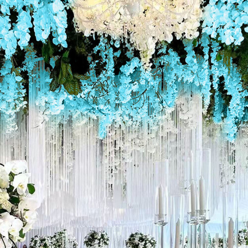 Guirlanda artificial de glicínia, 1,14 m x 3,24 m 1