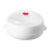 Cuiseur vapeur pour micro-ondes en plastique blanc avec couvercle 4