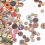 100pcs Wooden Buttons Mixed Round Assorted Colorful Retro Crafting Buttons 2
