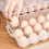 Egg Storage Container with Handle for Refrigerator, Holds 4