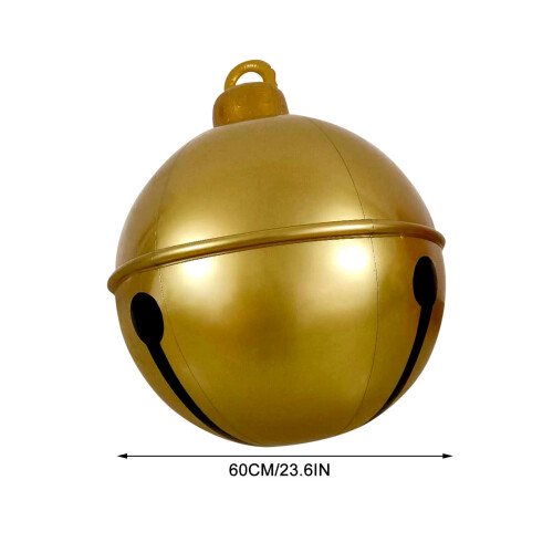 Oppblåsbar julepyntball PVC 23,62 tommer 2