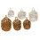 3 Pieces Cotton String Nest Shape Hanging Baskets- hempcolor 2