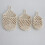 3 Pieces Cotton String Nest Shape Hanging Baskets- hempcolor 6