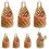 3 Pieces Cotton String Nest Shape Hanging Baskets- hempcolor 7