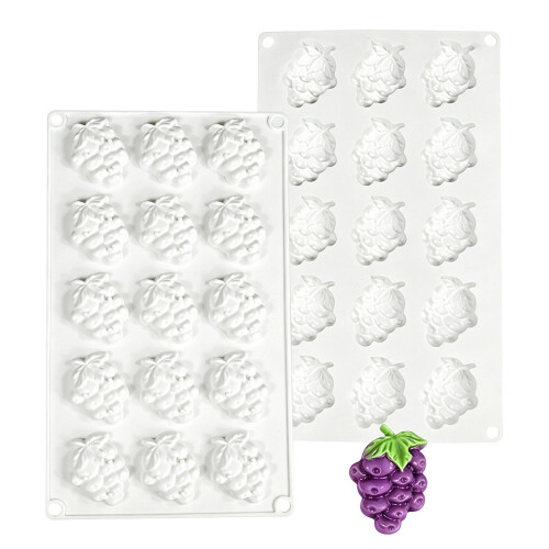 Moules durables de grappe de raisin de silicone idéaux pour 1