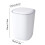 Silent Opening Lid Trash Can Plastic Bathroom Bedroom Office 2