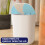 Silent Opening Lid Trash Can Plastic Bathroom Bedroom Office 5