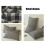 Ensemble de 2 taies d'oreiller à carreaux, taille standard, style campagnard 5