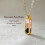 Collier avec pendentif ovale en cristal, élégant, en acier 4