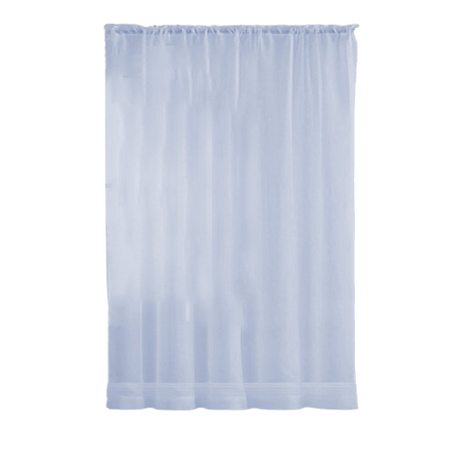 Voile Sheer Window Curtains Gray Grommet 1 Panel 52" W 1