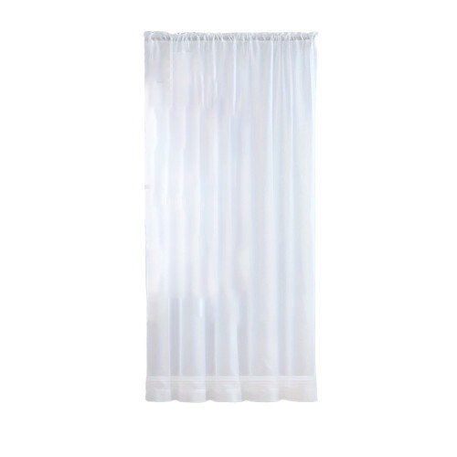 Rideaux semi-transparents unis en polyester et nylon (1 paire) 1
