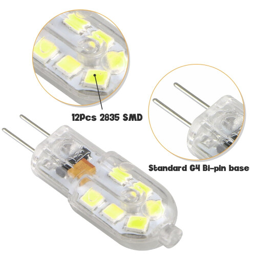 Ampoules LED OUSITAI G4 2W 12V 6000K (lot de 5) 2