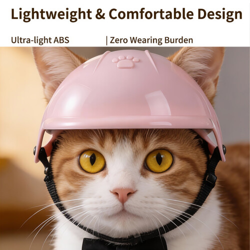 Small Dog Helmet with Adjustable Chin Strap Shock-pink large 2