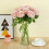 Black Artificial Roses Silk Bouquet with Long Stems 12PC 2