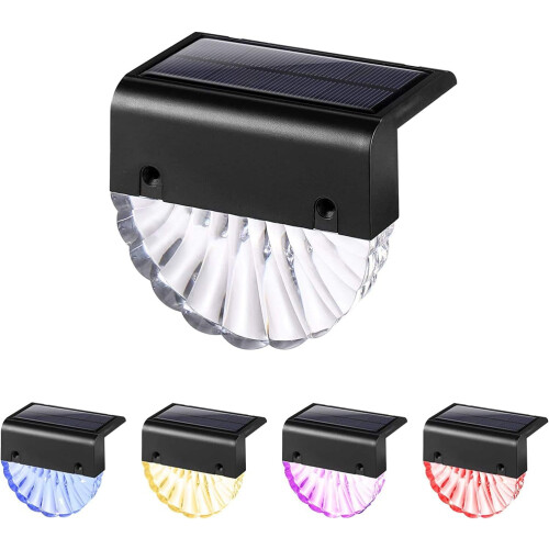 LINLIN Solar Terrasverlichting Warm Wit RGB 8-pack