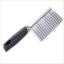 Coupe-pommes de terre à bords ondulés en acier inoxydable (1 pièce)