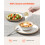 12-Piece Ceramic Dinnerware Set for 4, Ivory 2