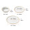 12-Piece Ceramic Dinnerware Set for 4, Ivory 5