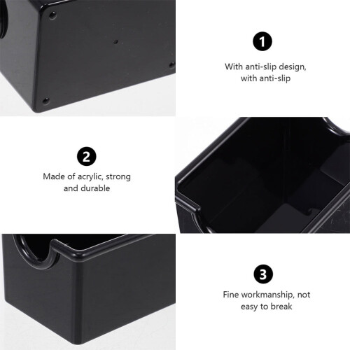 Black Acrylic Tea Bag Storage Box 1 Pack 1