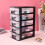 Schwarzer PP-Schreibtischschubladen-Organizer, 31,4 x 21,1 x 15,2 cm 4