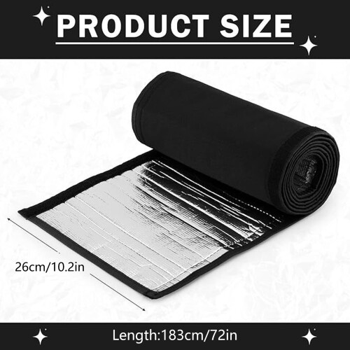 Air Conditioner Insulated Hose Cover Wrap 3 Layer-Black 1