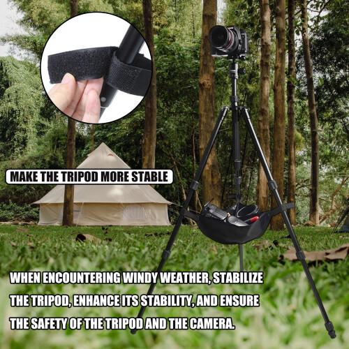 Tripod Weight Bag Stabilizing Sandbag for Light Stand-Black 2