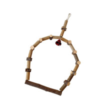 Small Bird Swing Perch Standing With Sounding Bells Cage-large