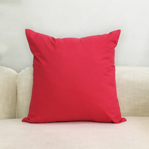 Housse de coussin à damier rouge clair Levamdar 45 x 45 cm