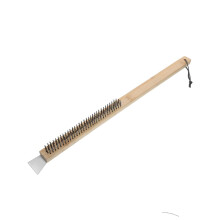 Extra Long 53cm Wood Handle Pizza Stone Brush With High Density