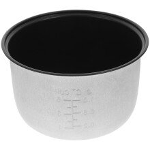 Olla interior antiadherente de acero inoxidable para olla arrocera de 5 litros.