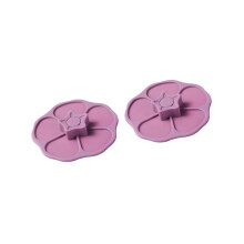 Couvercle de tasse en Silicone anti-poussière, pour la-Violet