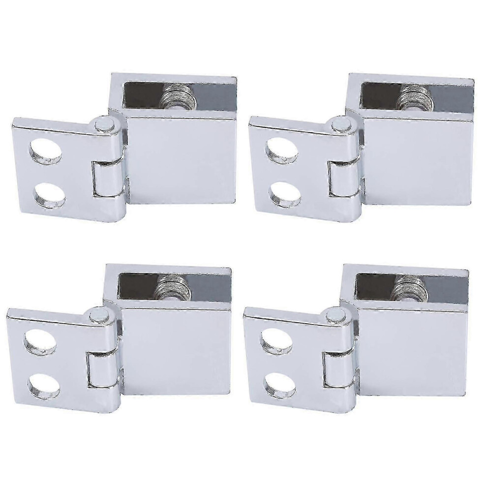 (90 Degree) 4Pcs Glass Door Hinge Glass Door Clamp Hinge Cabinet Glass Door Hinge Shower Glass Door Clamp 747887433452