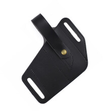 Elegant EDCs-gereedschapszakje PU-leer, multifunctioneel-Zwart
