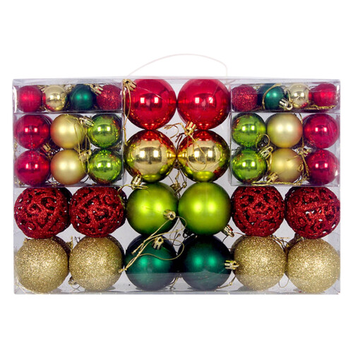 Bolas de Natal Inquebráveis - 100 unidades